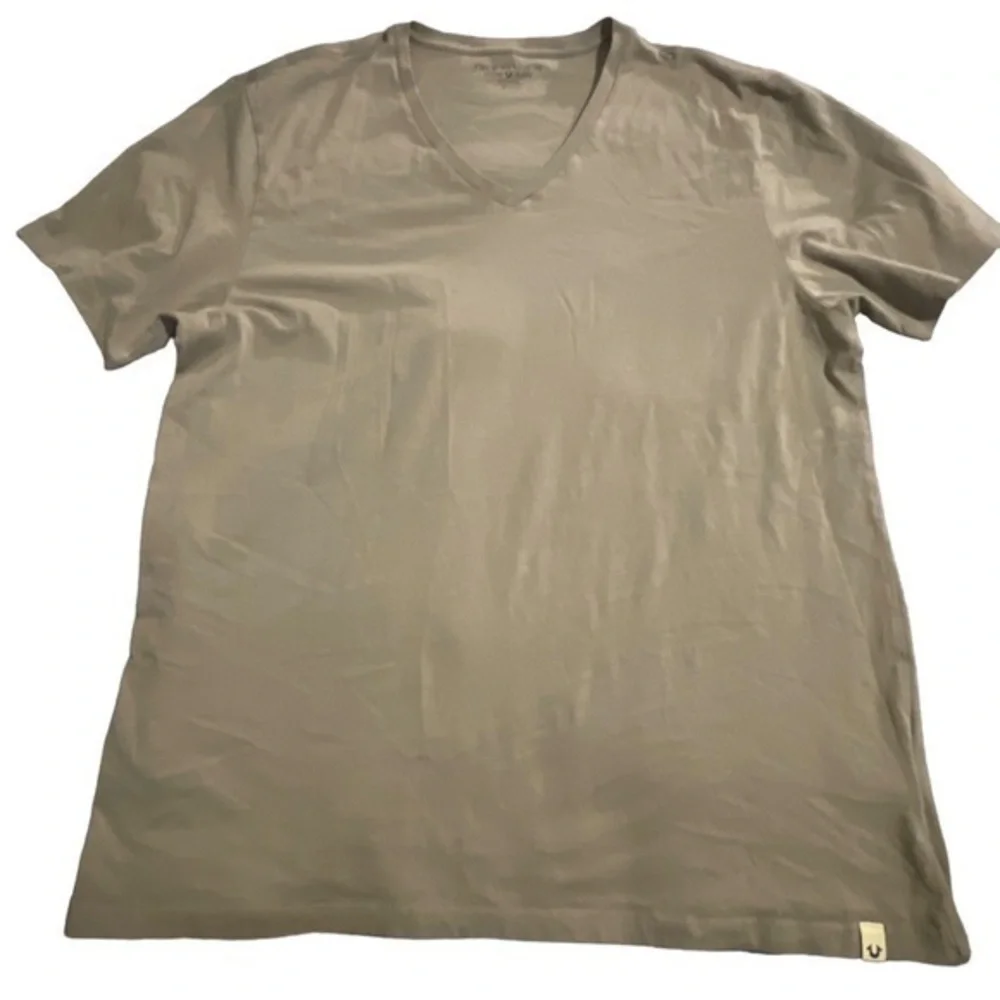 True Religion Brand Jeans V-Neck Olive Shirt Size 3XL EUC #0765